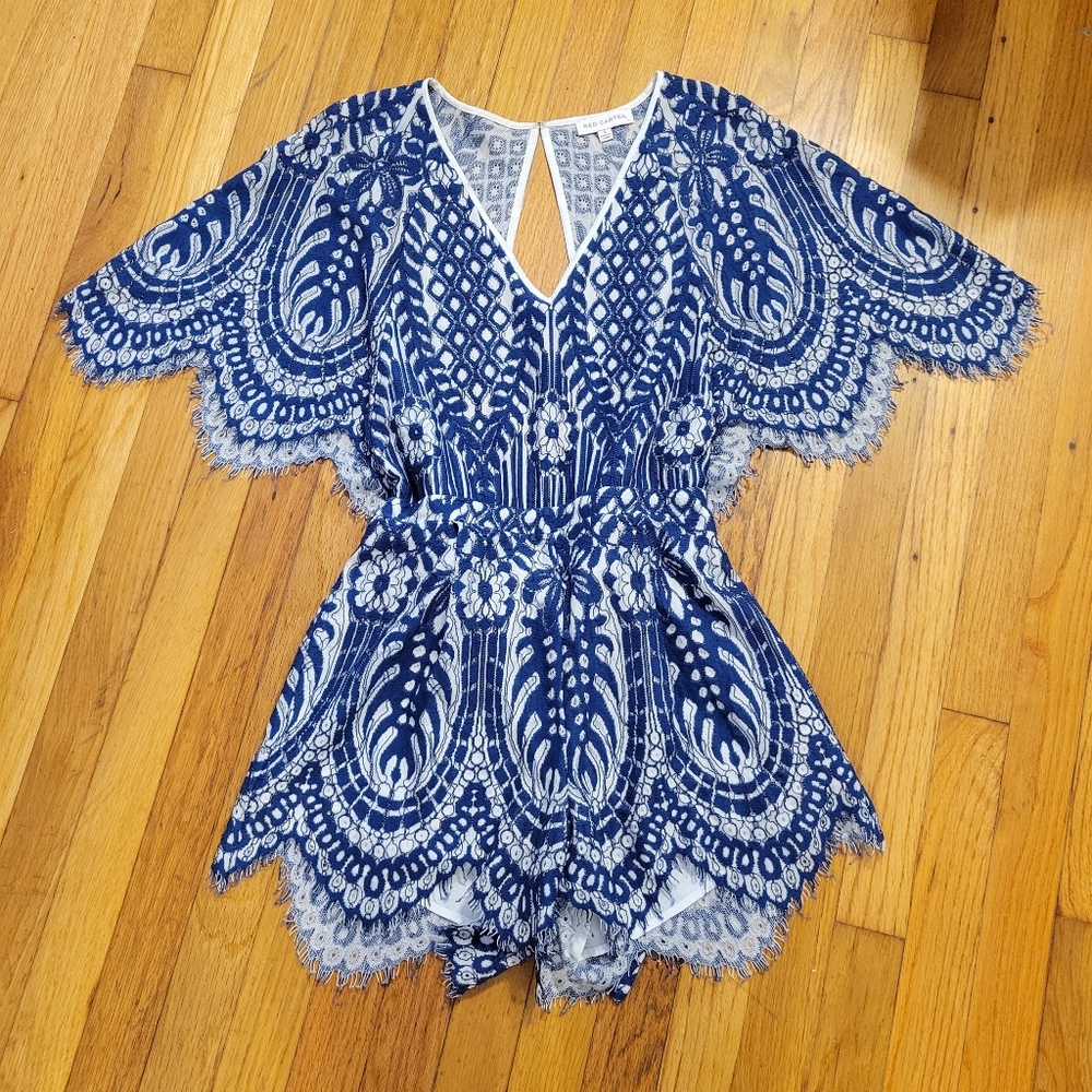 Anthro Rue Lace Romper